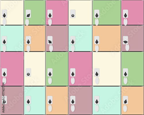 The Luggage storage seamless pattern