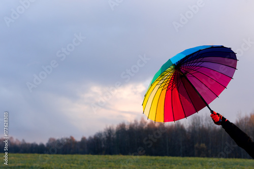 Umbrella in hand