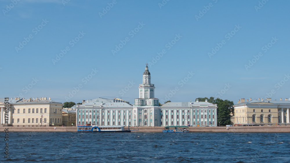 Kunstkamera and the Neva river - St. Petersburg, Russia