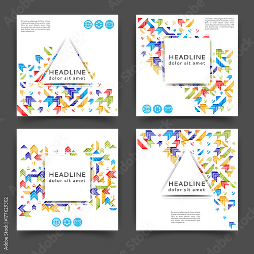 Abstract color brochure