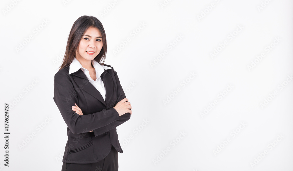 Beautiful working woman on a white background. Beautiful working woman on a white background.