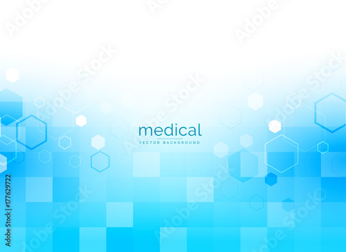 medical background in bright blue color