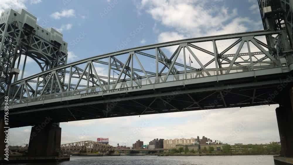 Passing underneath the Robert F. Kennedy Bridge, New York City. Passing underneath the Robert F. Kennedy Bridge, New York City.
