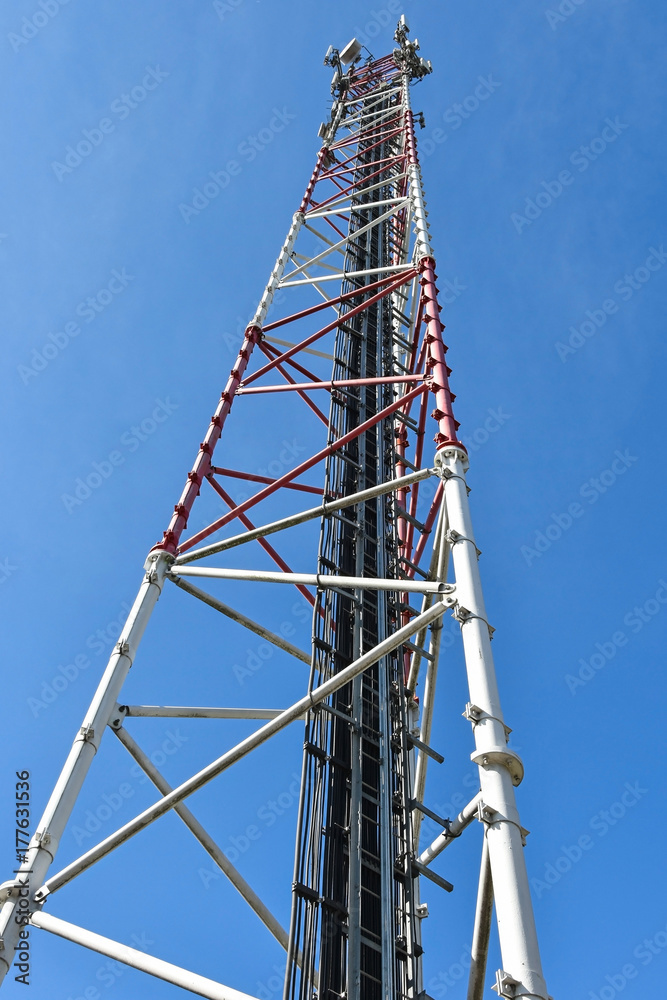 Microwave tower and mobile phone repeater station Microwave tower and mobile phone repeater station