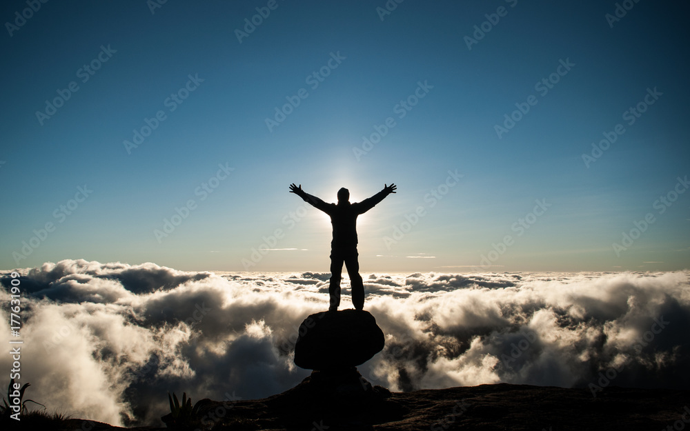 man silhouette man silhouette