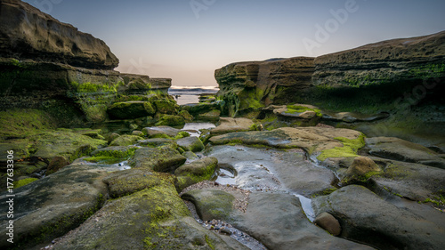 Rocky coastline of San Diego