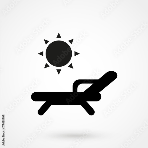 chaise lounge icon