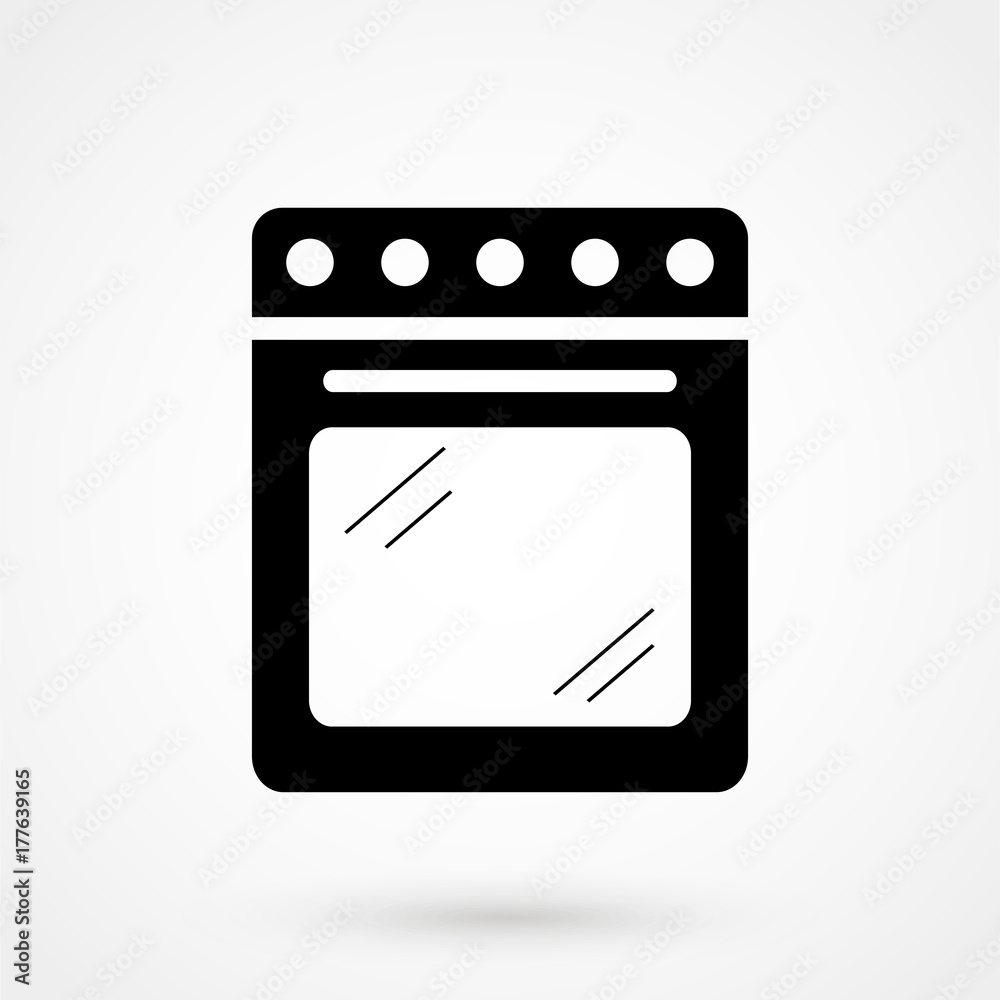 Stove vector icon Stove vector icon