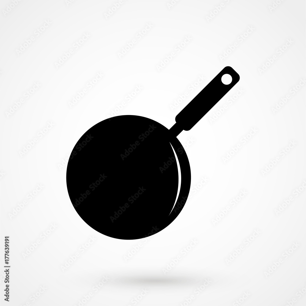 pan icon on white background pan icon on white background