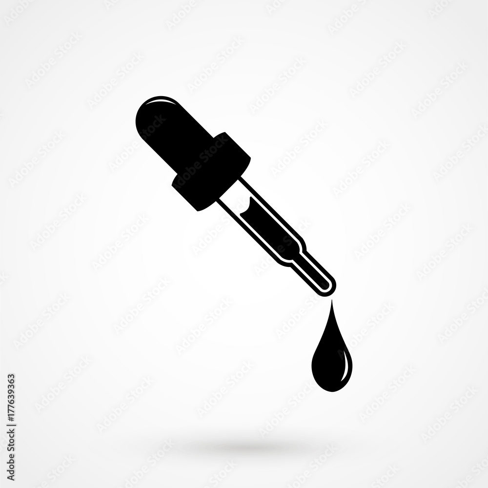 Medicine dropper icon.