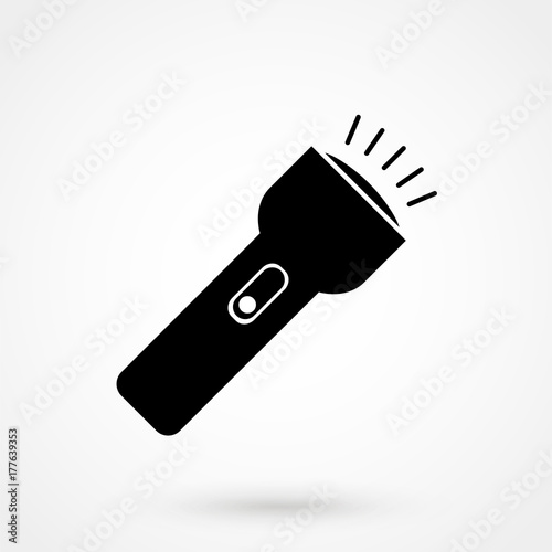flashlight vector icon