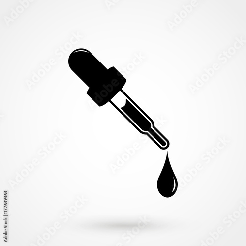 Medicine dropper icon.