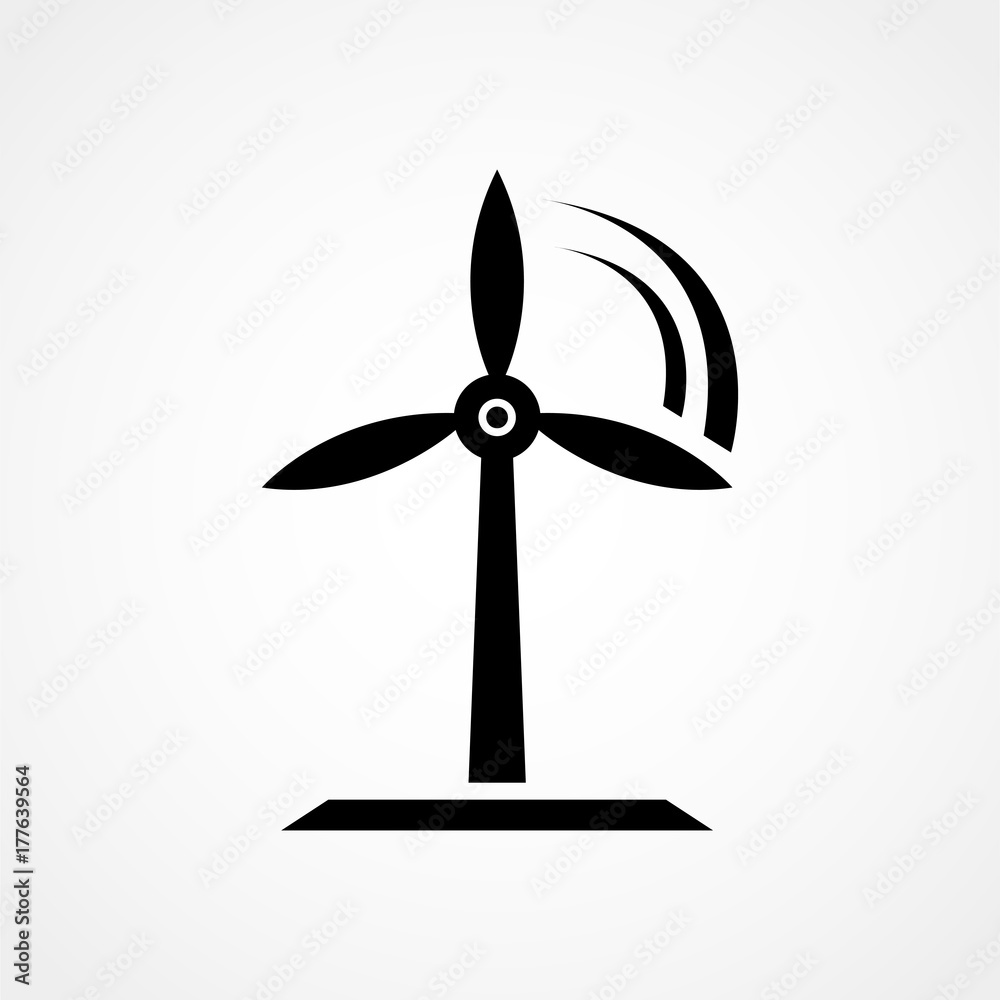 wind power Icon. wind power Icon.