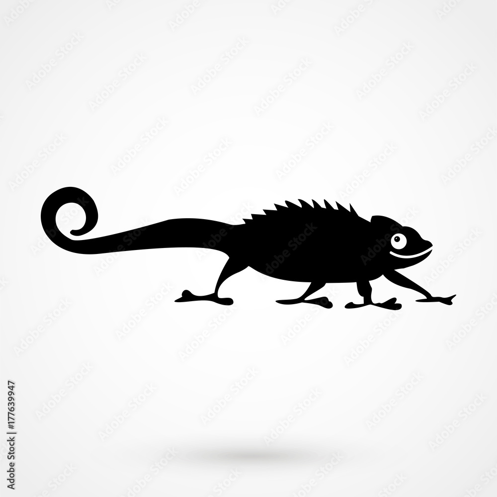 Fototapeta premium chameleon icon