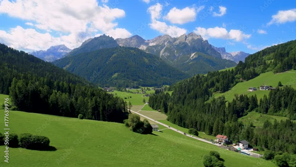 Scenic view of the beautiful landscape in the Alps Stock Video | Adobe ...