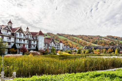 Village in a garden - fall Colors
