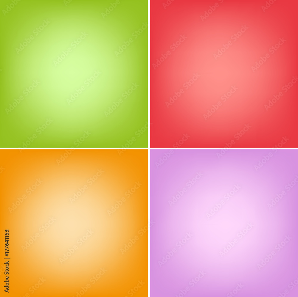 Fototapeta premium Abstract concept vector multicolored blured background set.For business infographic, booklet, background, poster, web sites,banners.