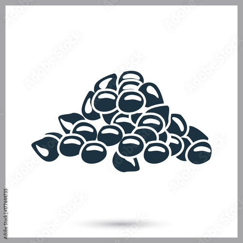 Mustard seeds simple icon