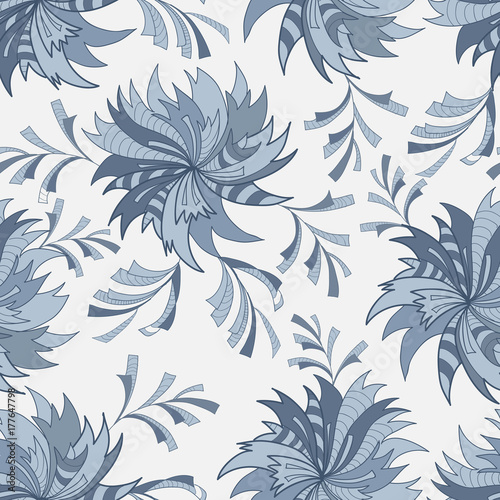 Seamless pattern with flowers 1