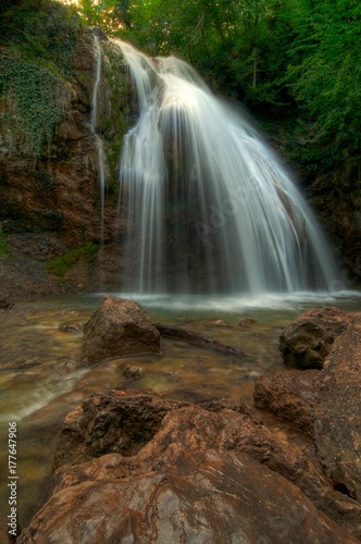 Jur-Jur the most full-flowing waterfall of Crimea.