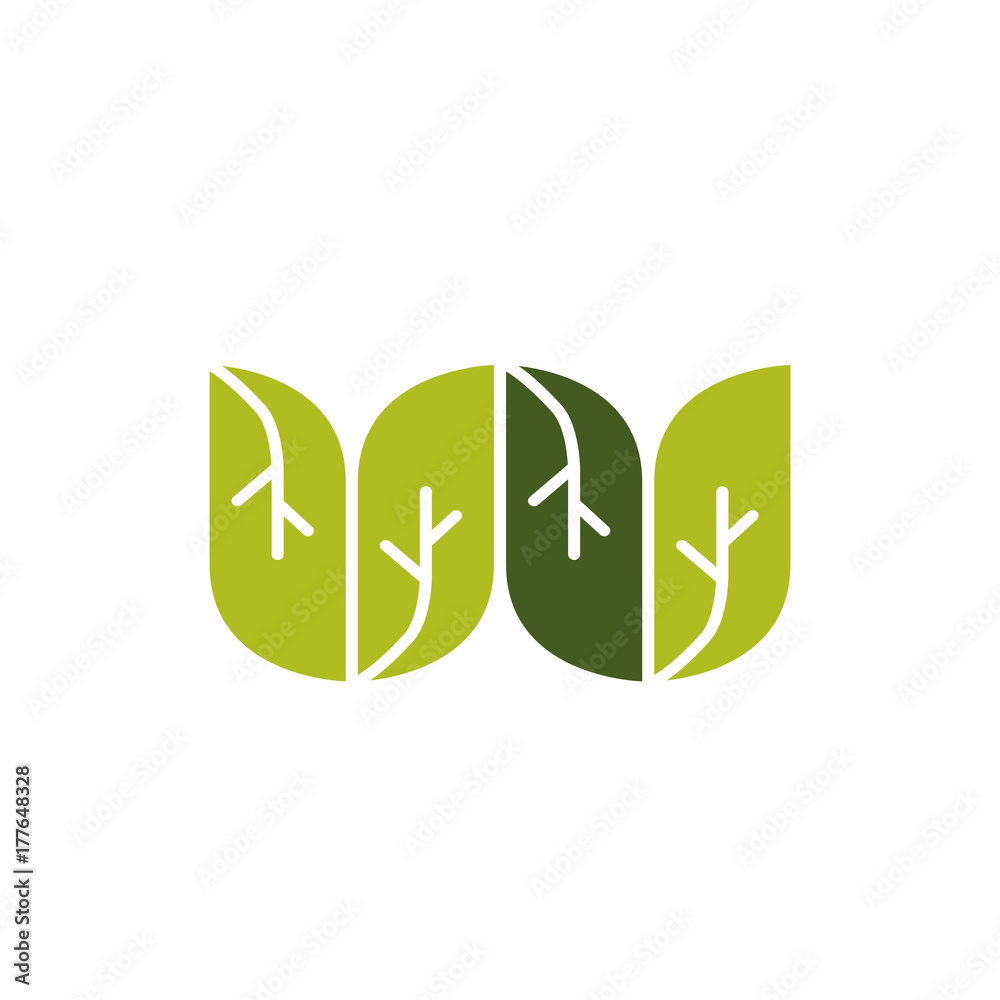 green leaf icons logo green leaf icons logo