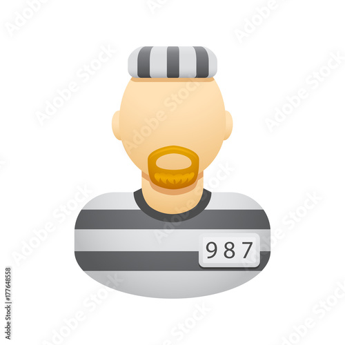 Convict - Novo Icons. A professional, pixel-aligned icon designed on a 64 x 64 pixel.  