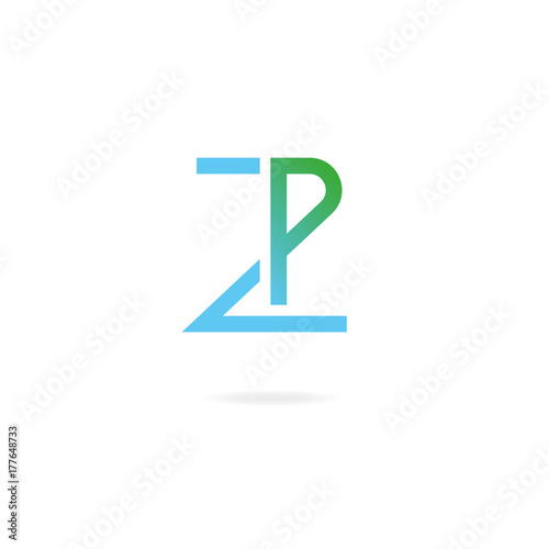 Free Download Monogram letters Z, P logo. Design template elements. - GFXLoad