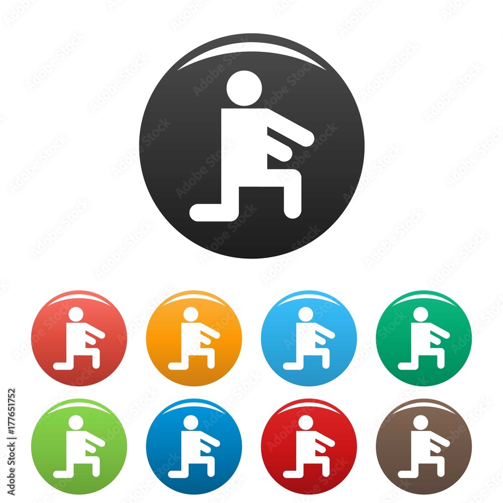 Stick figure stickman icons set pictogram vector simple Stick figure stickman icons set pictogram vector simple