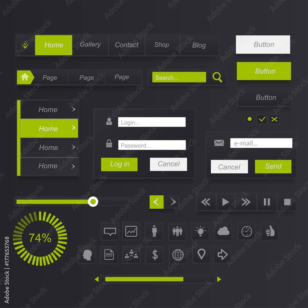 custom made wallpaper toronto digitalInterface button set
