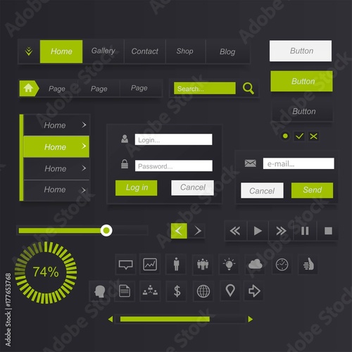 Interface button set
