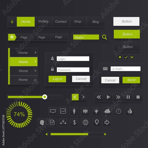 Interface button set 