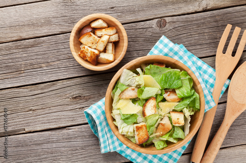 Fresh healthy caesar salad