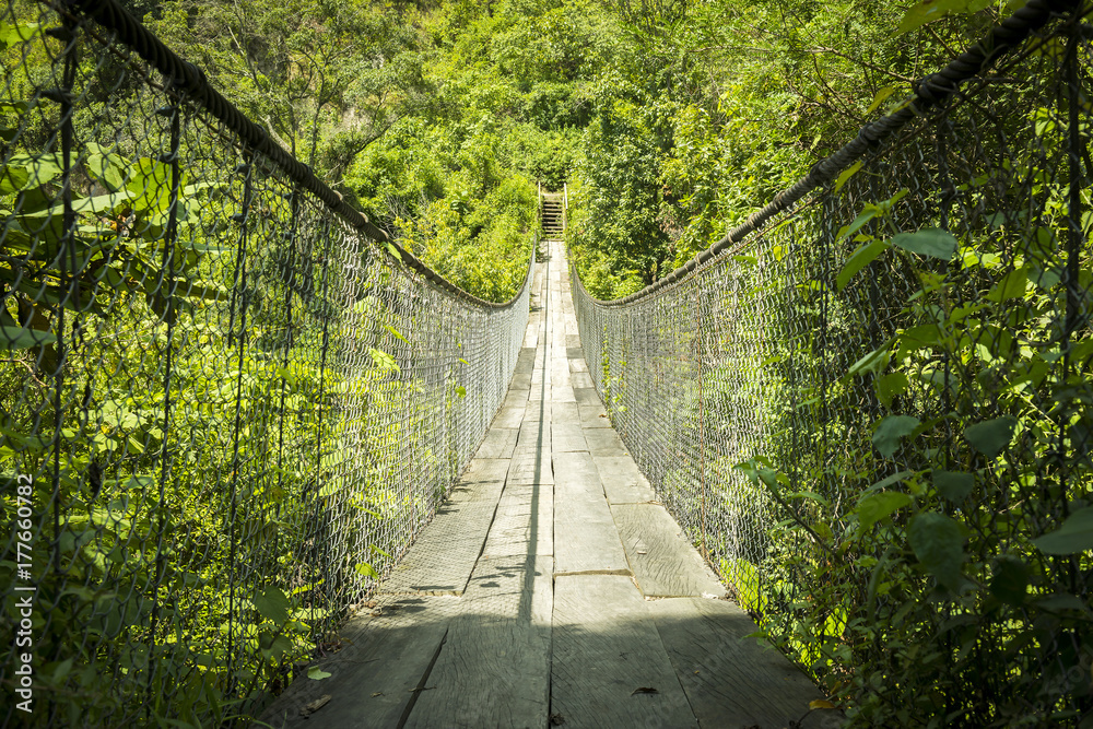 Fototapeta premium Suspension Bridge Guatemala