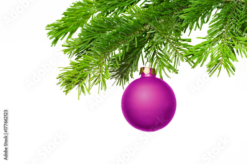 Christmas decoration isolated on the white background