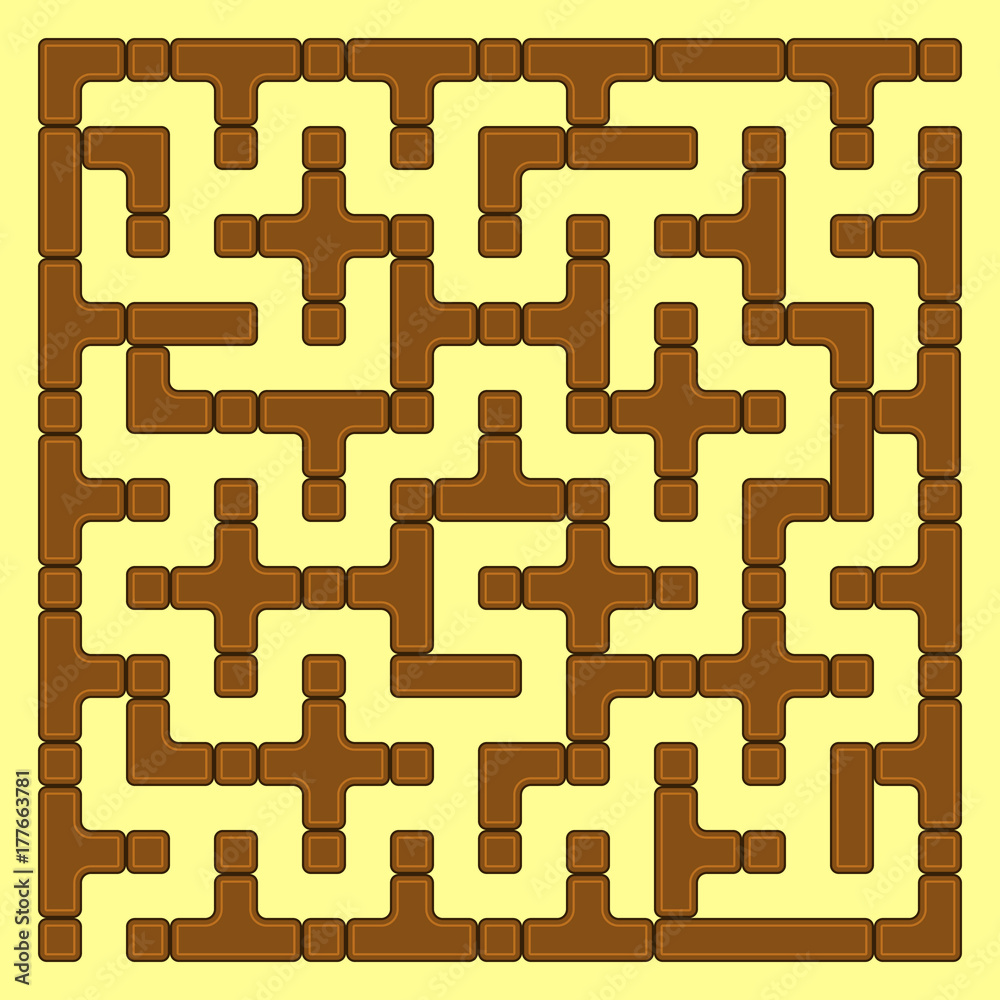 Brown square maze(10x10) Brown square maze(10x10)