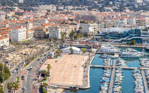 aerial view of Cannes France photo