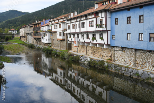 Village of Orozko, next to the Altube river  photo