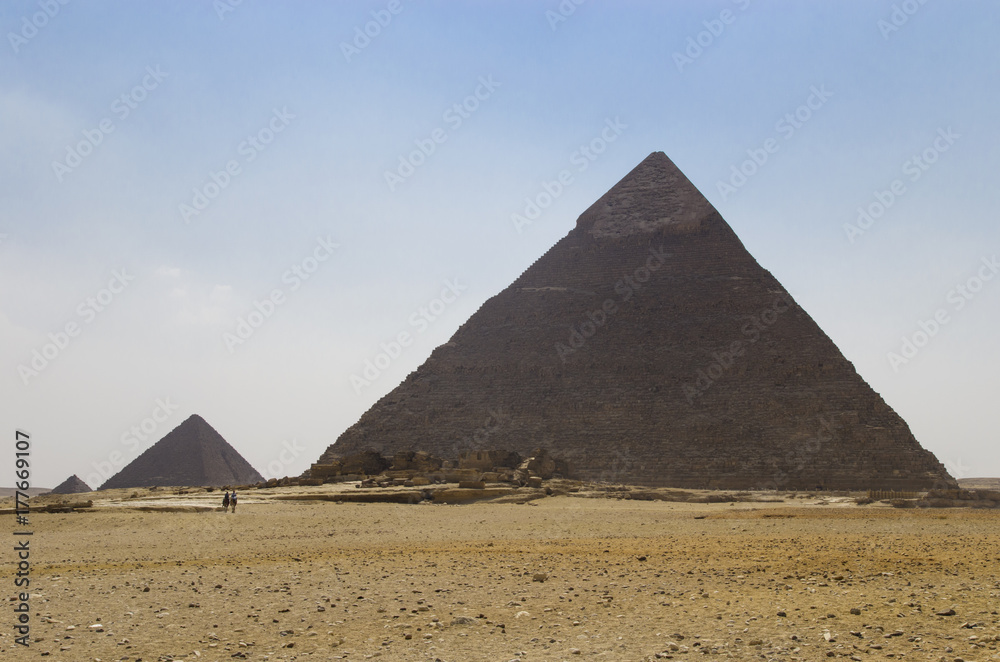 Landscape with the pyramids of Khafre in the foreground Landscape with the pyramids of Khafre in the foreground