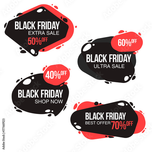 Black friday sale design template. conceptual layout for web and print.