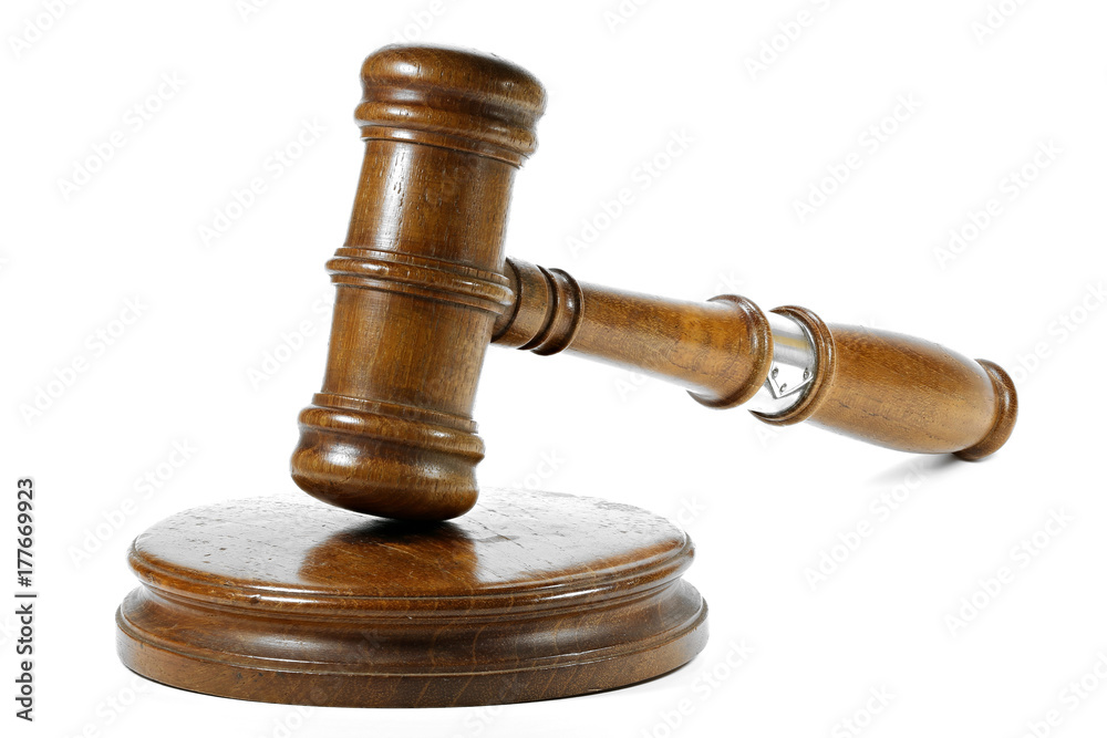 wooden gavel isolated on white background wooden gavel isolated on white background