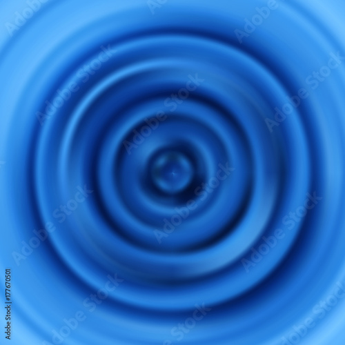Ripples. Circular vibrations. Vector pattern with pulsate concentric circles