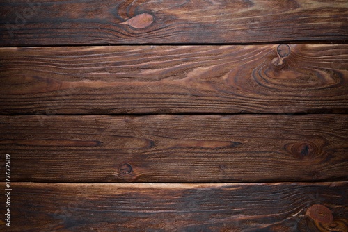 Wallpaper Mural Brown wooden background. Top view. Free space for your text. Torontodigital.ca