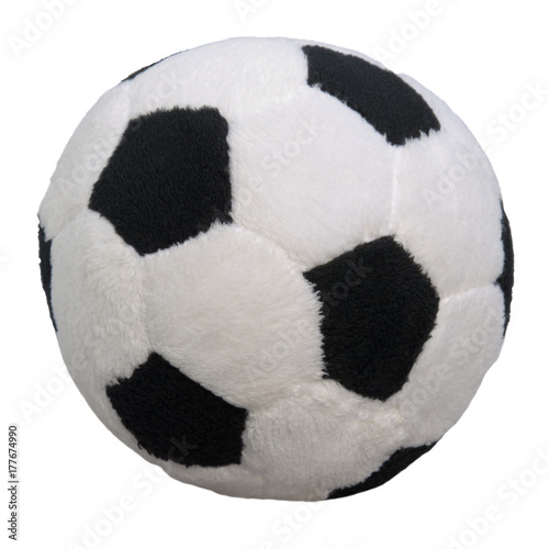 Toy small plush ball isolated