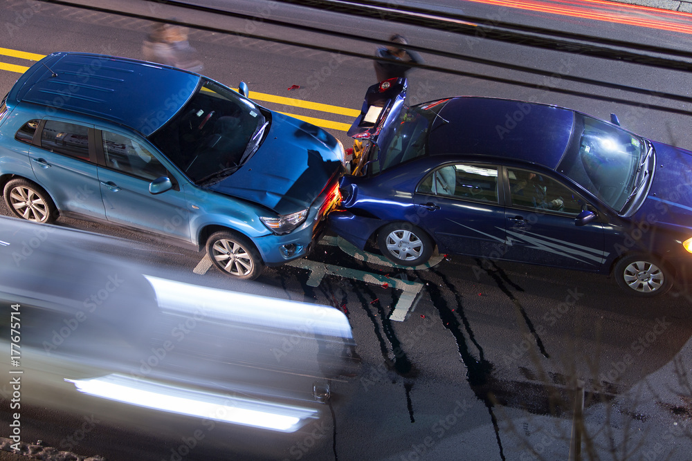 Car Crash on the road