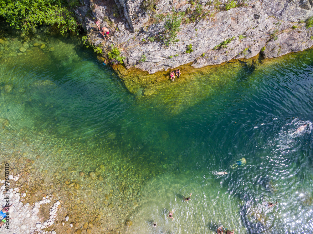 Solenzara-Fluss im Süden der Insel Korsika