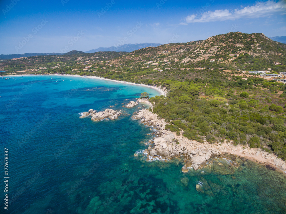 Strand von Palombaggia im Süden der Insel Korsika