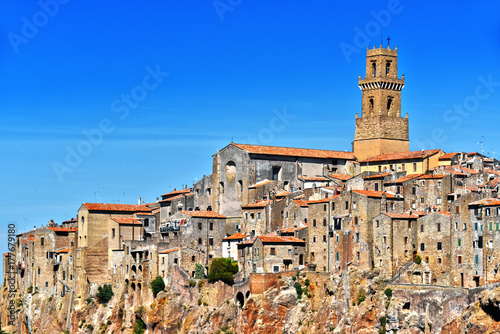 City of Pitigliano in the province of Grosseto in Tuscany, Italy