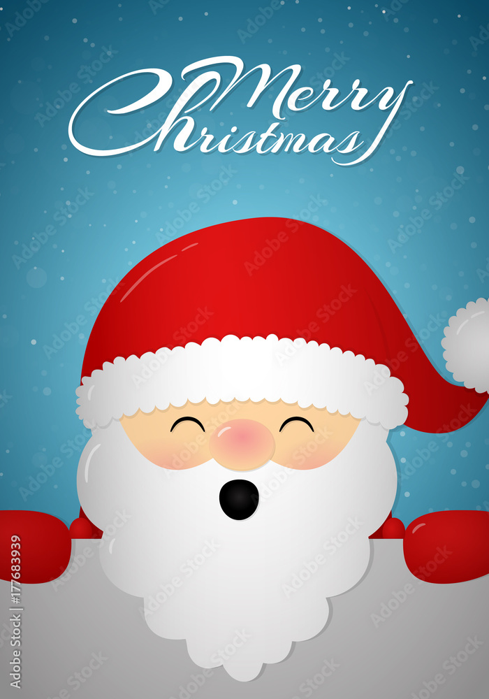 Singing Santa Claus with wishes. Vector. Singing Santa Claus with wishes. Vector.