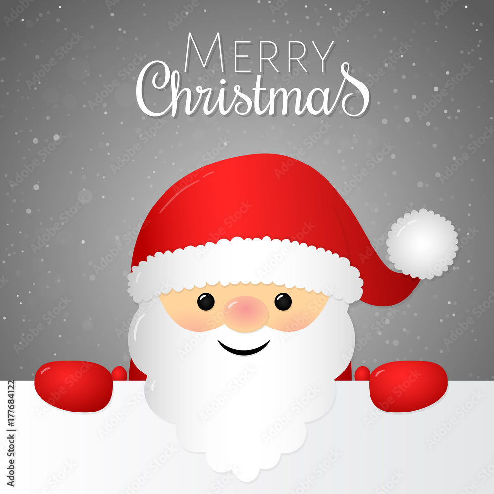 Singing Santa Claus with wishes. Vector. Singing Santa Claus with wishes. Vector.
