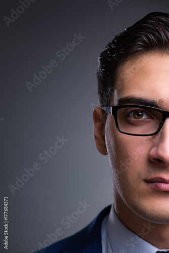 Portrait of young handsome businessman